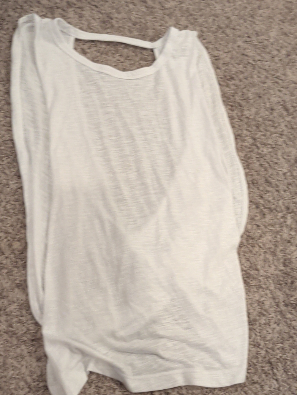 Ellie White Scoop Neck Active Tank Top